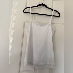 Ann Taylor White Lace Camisole Top
